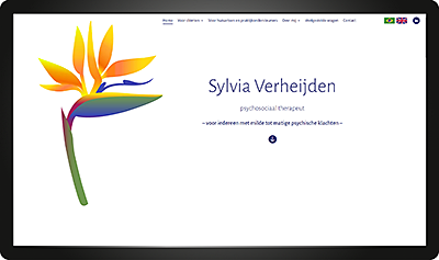 Webdesign Praktijk Sylvia Verheijden homepage